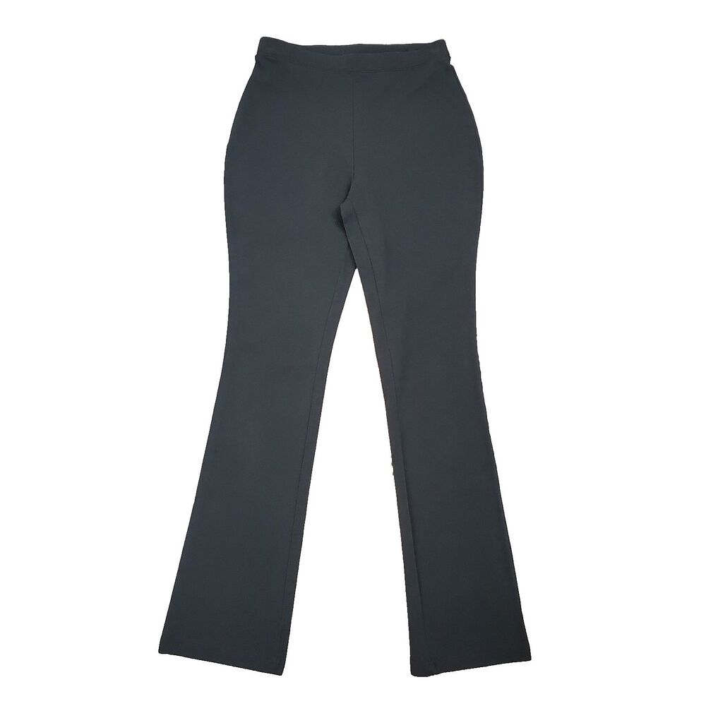 Vintage Express Y2K Bootcut Pants S Long Black Knit Preppy Minimalist Classic